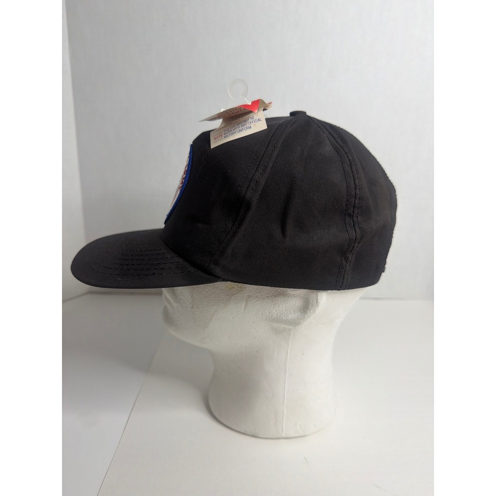 Vintage US Army Retired Snapback Hat Black Best Cap Made in USA Deadstock NWT - Picture 2 of 7